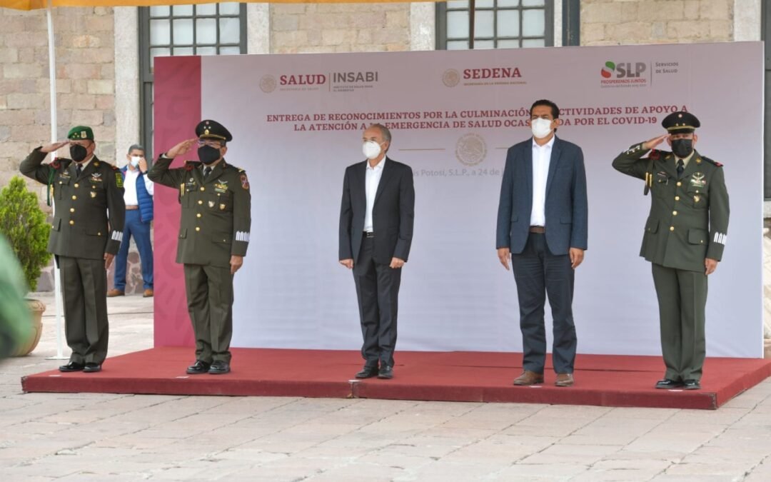 Reconoce mandatario a personal médico militar que combate la pandemia de COVID-19