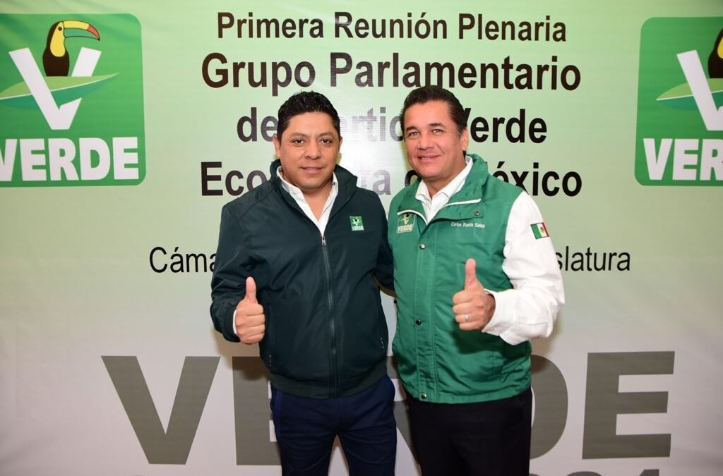 Con respaldo del grupo parlamentario del PVEM, Ricardo Gallardo refuerza su proyecto de gobierno en San Luis