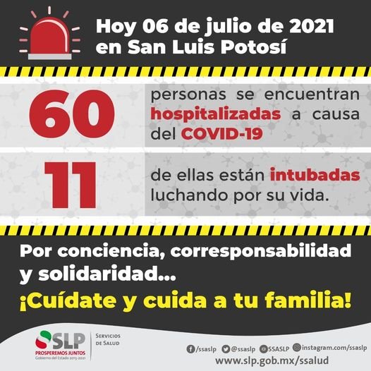 Hospitalización y decesos en SLP se mantienen abajo por una buena cobertura de vacunación: SS