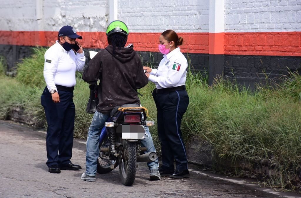 Seguridad Pública de Soledad implementa operativo de revisión de motociclistas