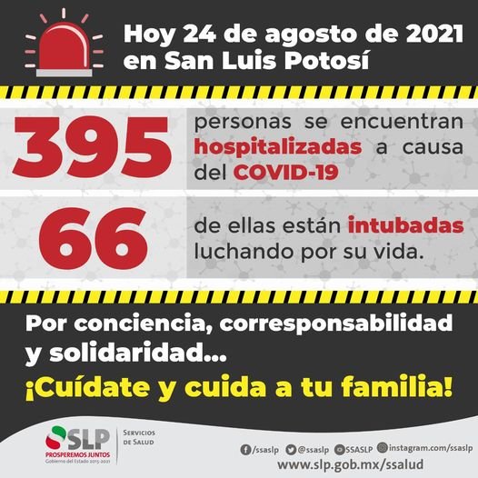 Alerta SS por alarmante incremento en hospitalizaciones por COVID-19