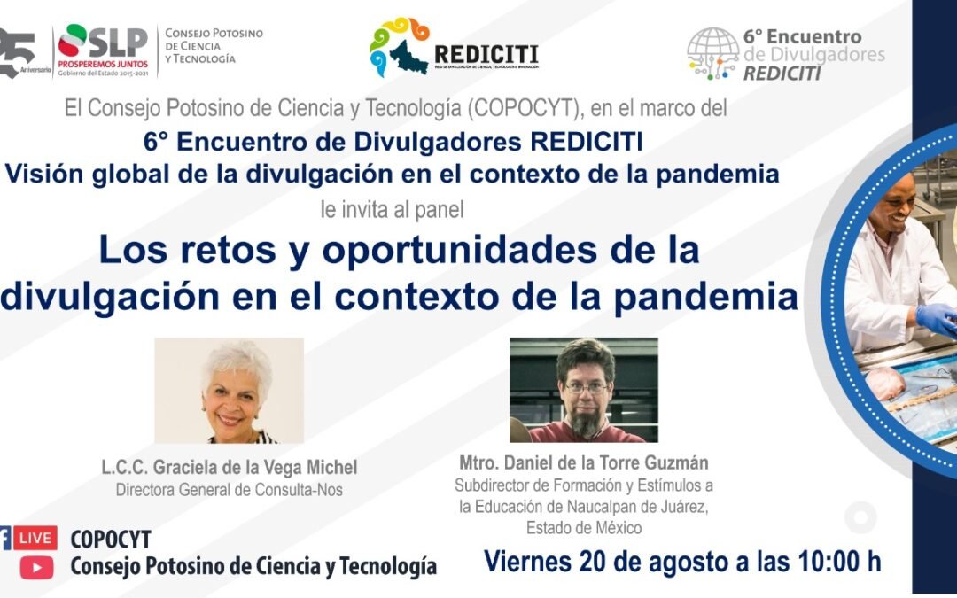 COPOCYT promueve encuentro de divulgación científica durante la pandemia