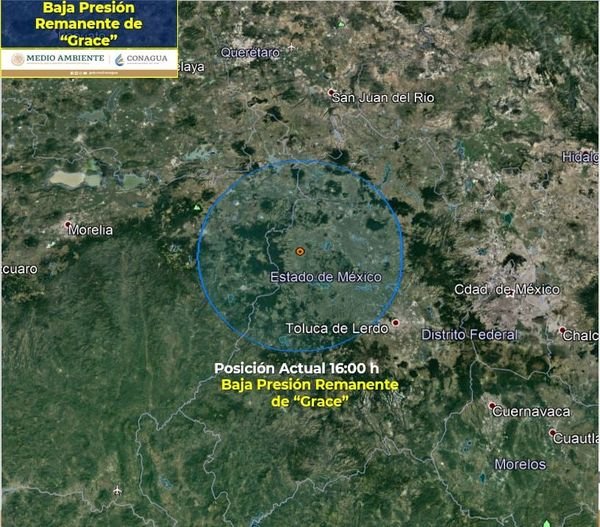 Grace pierde fuerza y deja precipitaciones leves en SLP