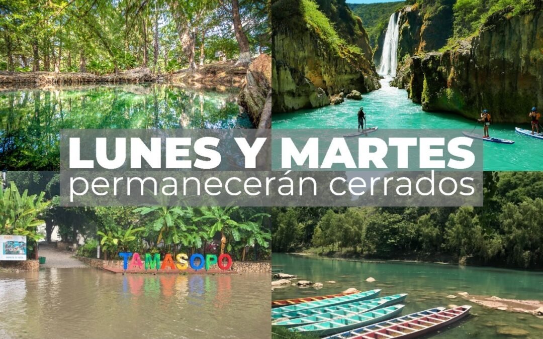 Parajes y Servicios Turísticos cerrados lunes y martes durante semáforo naranja