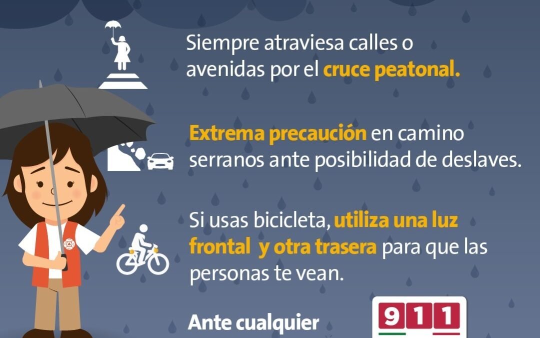 Prevalecen condiciones de lluvia para las próximas horas: PC