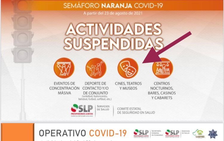 SECULT reitera medidas en espacios culturales por COVID-19