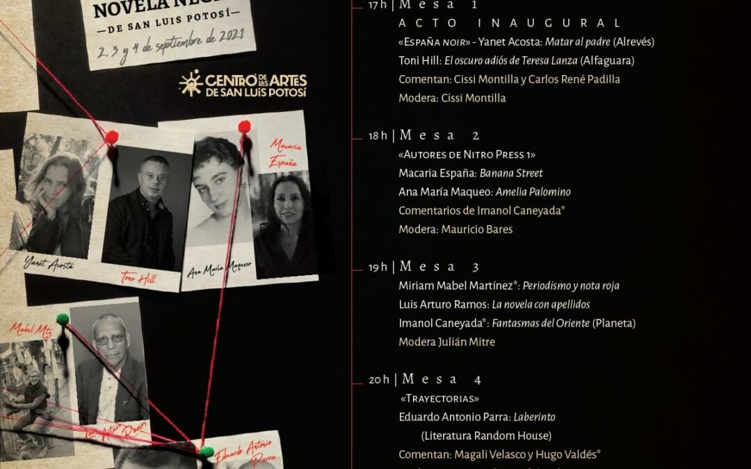 Este jueves inicia encuentro internacional de Novela Negra