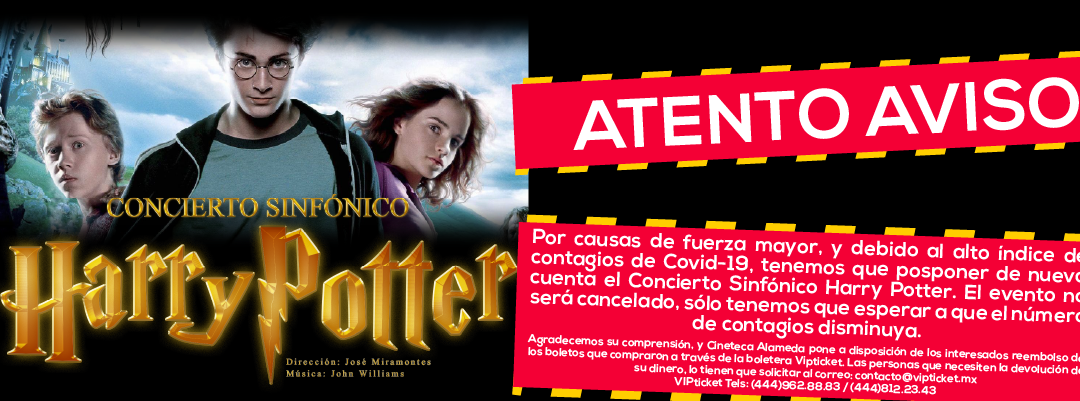 Cineteca Alameda vuelve a posponer Concierto Sinfónico Harry Potter