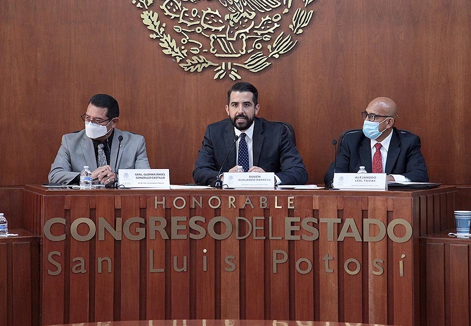 La seguridad pública de los potosinos debe ser una prioridad en los tres órdenes de gobierno, señala el Dip. Rubén Guajardo Barrera al instalar la Comisión de Seguridad Pública