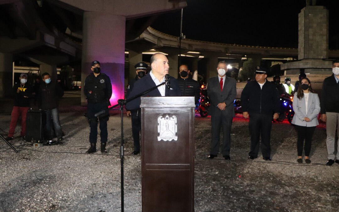 Enrique Galindo supervisa arranque del operativo Movilidad Expreso 57