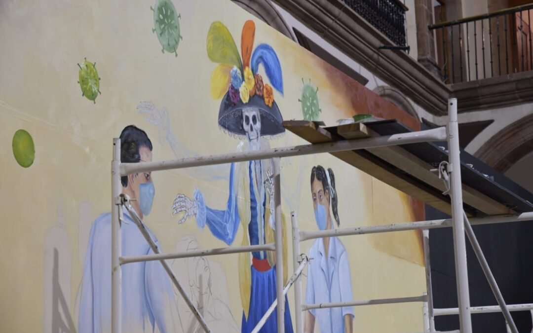 Altares de muertos del gobierno estatal, en memoria de víctimas de COVID-19