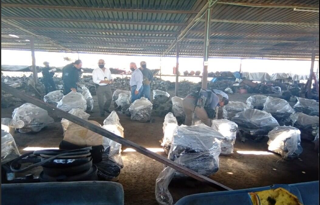Policía Estatal clausura “Yonque” por contar con un motor robado