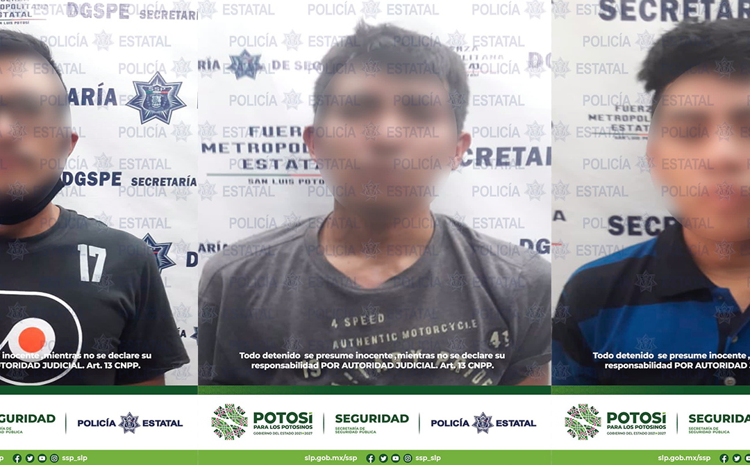 Policías Estatales capturan a banda de ladrones