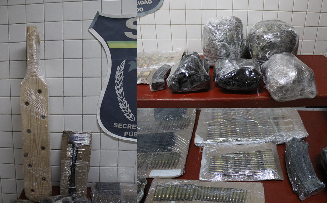 Tras enfrentamiento entre policías y civiles armados, agentes estatales aseguran equipo táctico y más de 200 cartuchos de diversos calibres