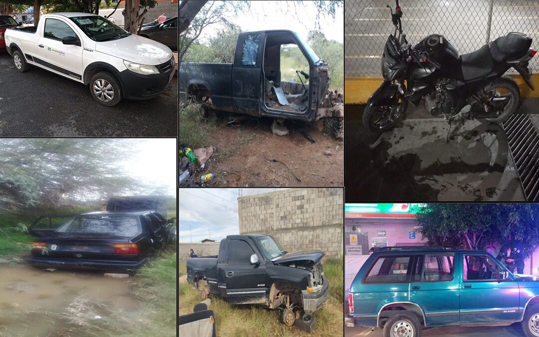 SSPE asegura seis automotores con reporte de robo; hay cuatro detenidos