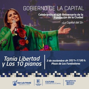 Gobierno de la Capital presenta a Tania Libertad celebrando el 429 Aniversario de la Ciudad