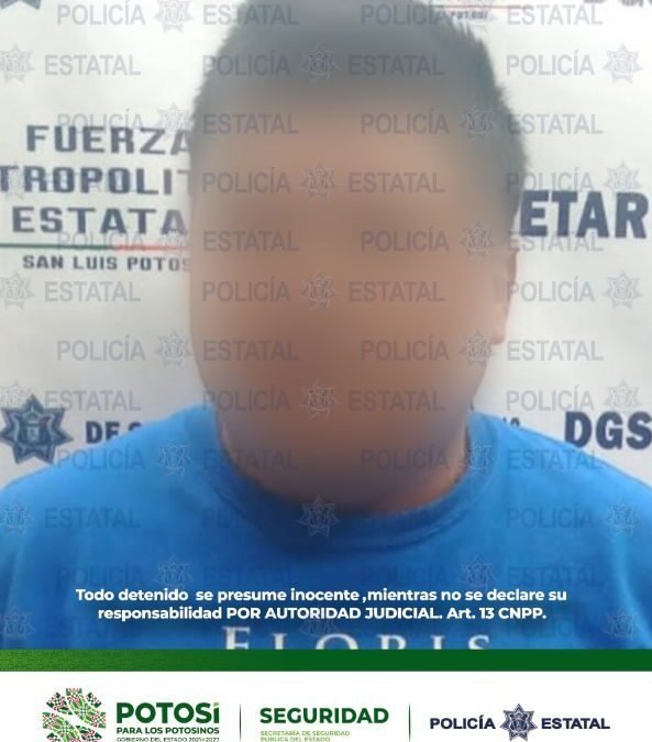 Policías Estatales detienen a sujeto vinculado con múltiples asaltos con lujo de violencia en tiendas de conveniencia