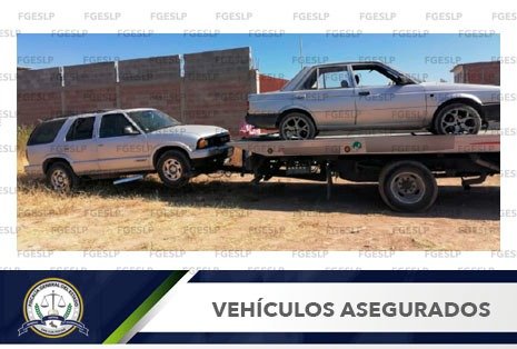 Detienen a tres hombres con dos autos robados