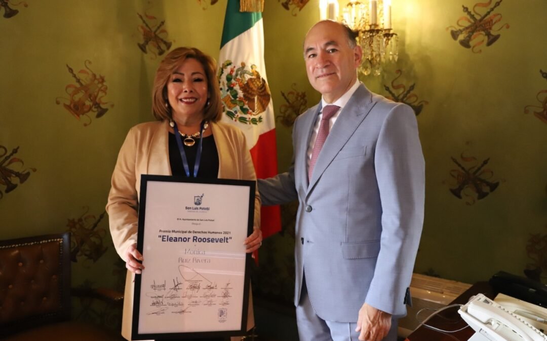 Mónica Ruiz Rivera, Premio Municipal de Derechos Humanos “Eleanor Roosevelt”