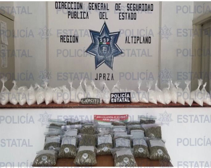 Policías Estatales y SEDENA aseguran más de 10 kilos de marihuana y 25 kilos de “cristal” en operativo conjunto