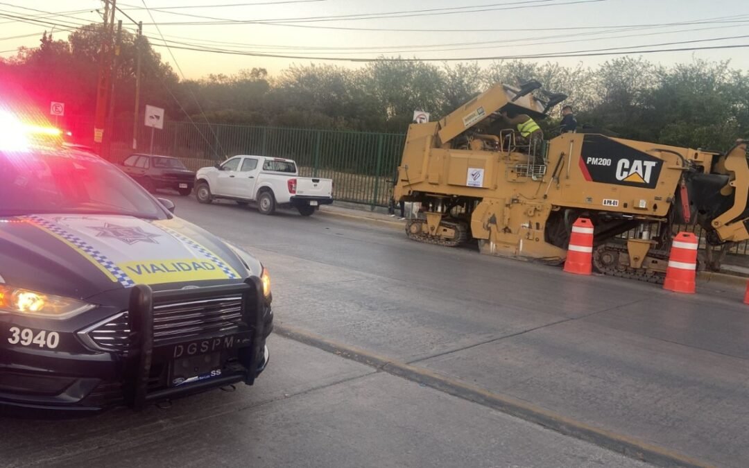 Por obras cierran carriles de descenso de avenida Chapultepec