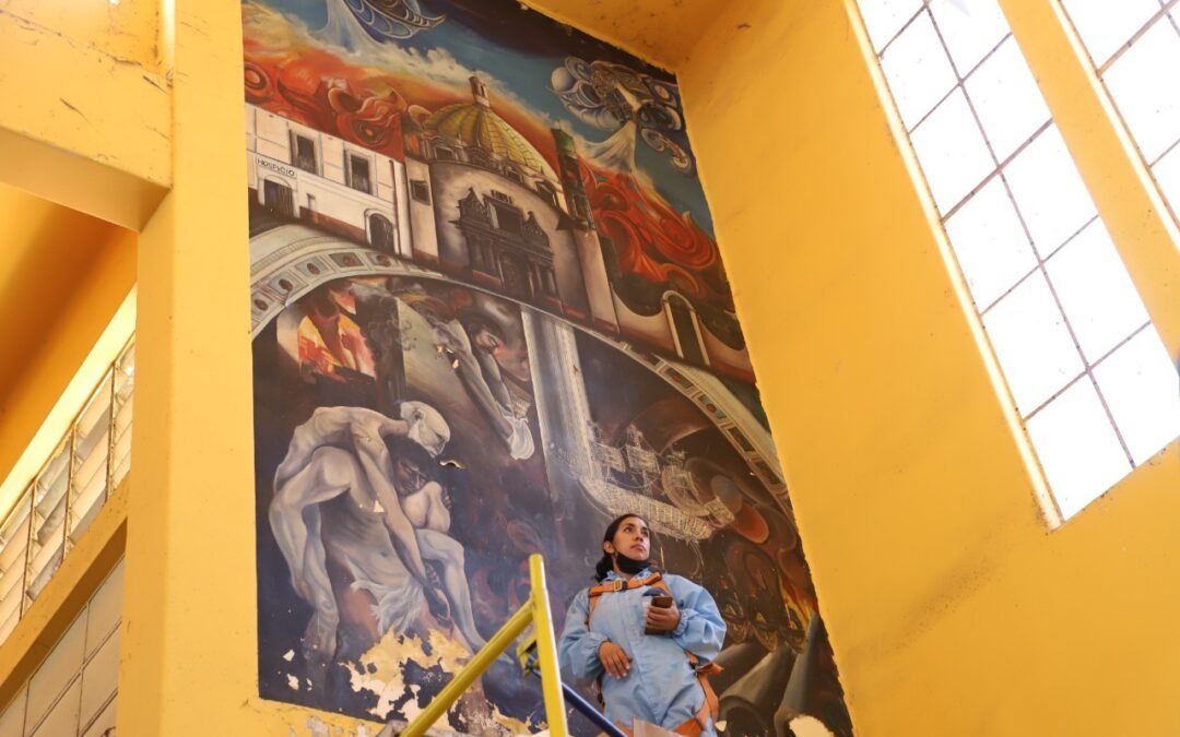 Avanza la restauración de los murales del Mercado Tangamanga