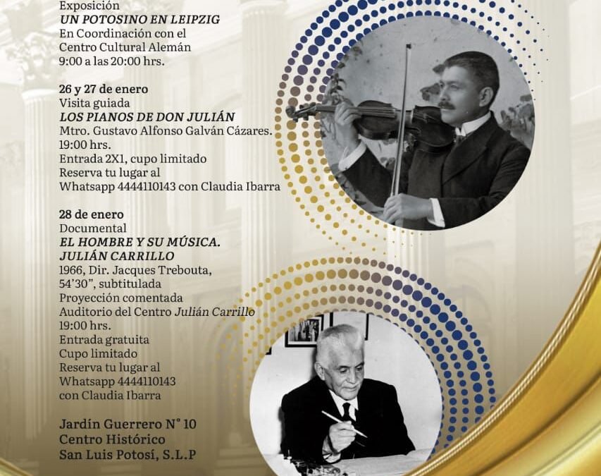 Conmemora SECULT el 147 aniversario del natalicio de Julián Carrillo