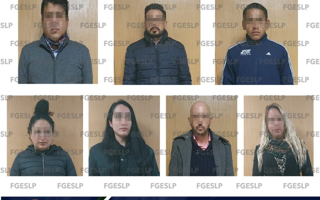 Señalados por fraude, fiscalía detiene a cuatro hombres y tres mujeres en céntrico hotel de SLP