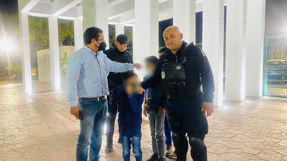 Policía Estatal localiza a menor extraviado en Parque Tangamanga 1