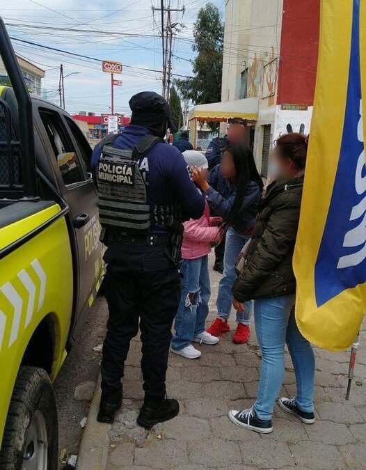 Oficiales de la Secretaría de Seguridad y Protección Ciudadana localizaron a menor extraviada en Prados