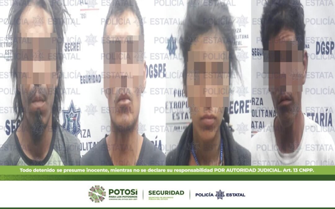 Tras provocar un incendio a una bodega de la sege, policías estatales detienen a cuatro presuntos responsables