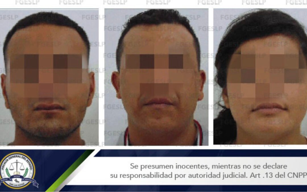 POR SECUESTRO, FISCALÍA DETIENE A DOS HOMBRES Y UNA MUJER