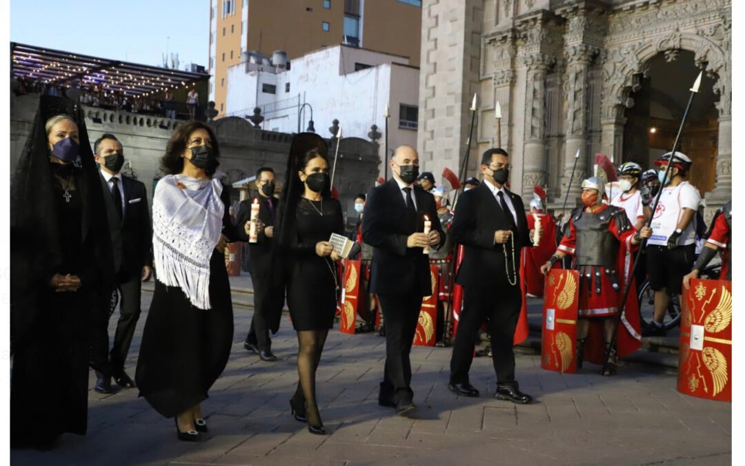 El máximo evento de Semana Santa en San Luis Potosí regresó con mayor fervor y devoción