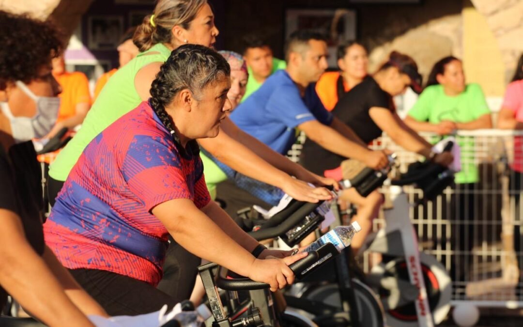 Extraordinario ambiente y gran respuesta en la Súper Clase de Spinn realizada en Plaza de Aranzazú