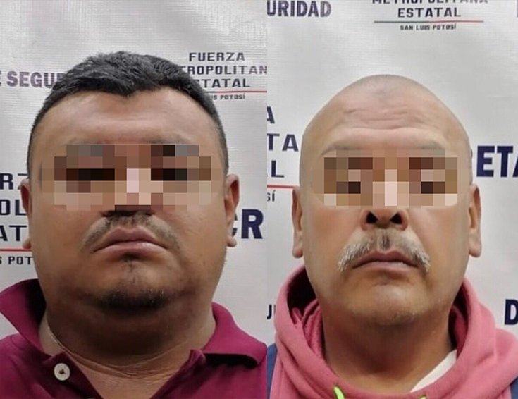 Policía estatales detienen a par de masculinos con arma de fuego y cartuchos útiles en cerro de San Pedro