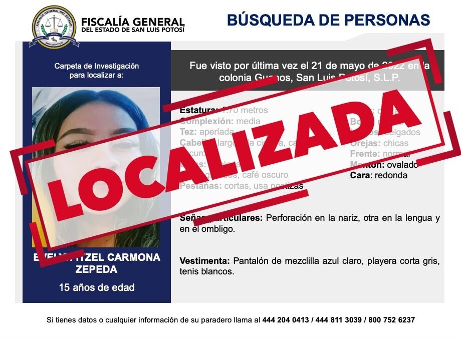 LOCALIZA FISCALÍA A UNA MADRE Y SU HIJA; TAMBIEN A UNA ADOLESCENTE
