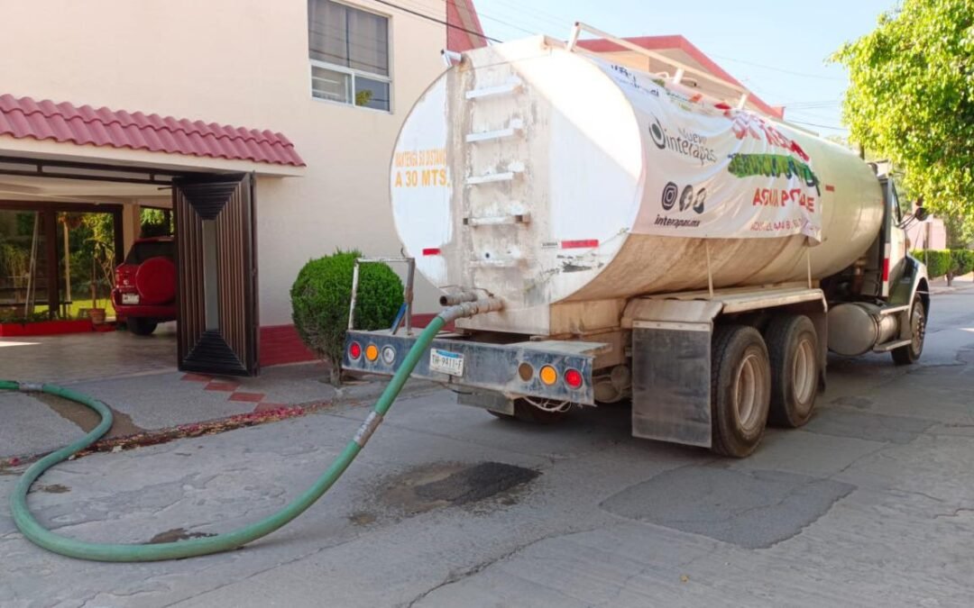 Los primeros 15 días de mayo, Interapas entregó con camiones cisterna más de 20 millones de litros de agua