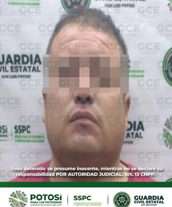 Agentes de la Guardia Civil Estatal detienen a presunto objetivo criminal; se le aseguró un arma de fuego y droga