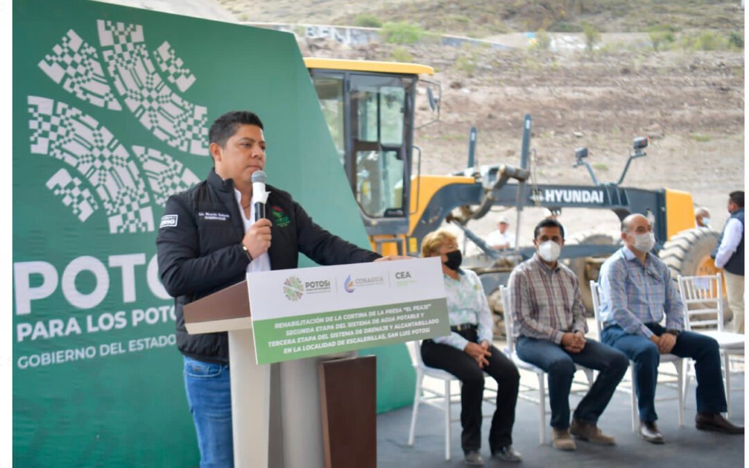 RICARDO GALLARDO ESCUCHA DEMANDA DE AGUA Y REHABILITA PRESA “EL PEAJE”