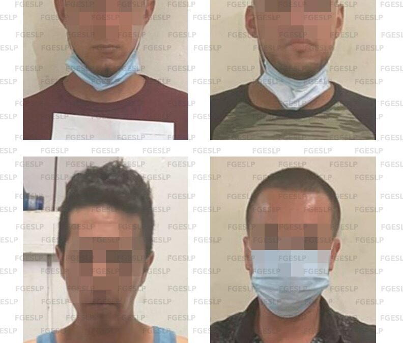 Capturan a 4 Hombres por posesión de vehículo robado y arma de fuego