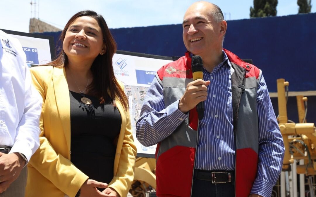 Más obras para la zona norte de San Luis Potosí arranca el alcalde Enrique Galindo en la colonia Matamoros