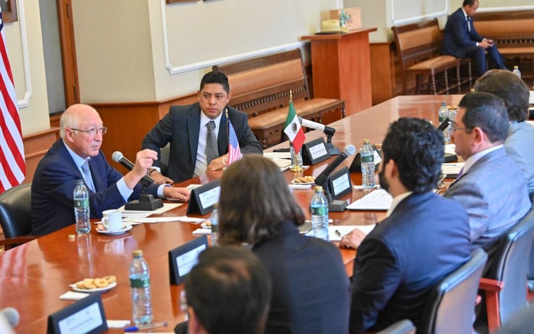 EMBAJADOR DE ESTADOS UNIDOS DESTACA RESULTADOS DE SLP EN MATERIA DE SEGURIDAD