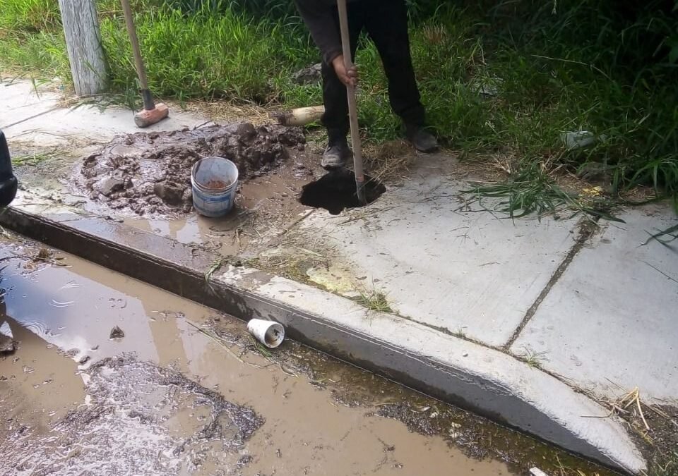 ATIENDE “FUGA CERO” FUGAS DE AGUA POTABLE Y DRENAJE EN SOLEDAD DE GRACIANO SÁNCHEZ