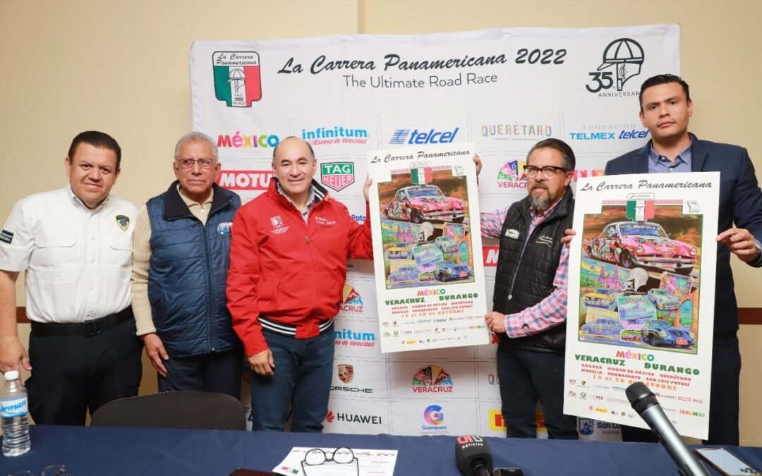 Alcalde Enrique Galindo presentó la Carrera Panamericana que impulsa a San Luis Potosí a nivel internacional