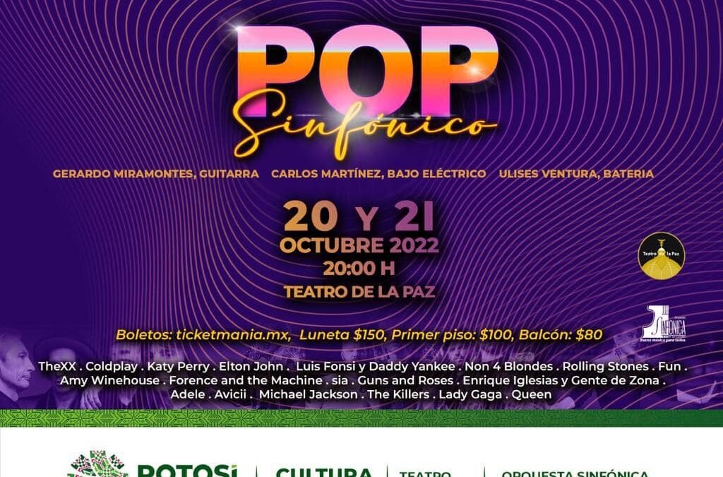 CONCIERTO «POP SINFÓNICO» EN EL TEATRO DE LA PAZ
