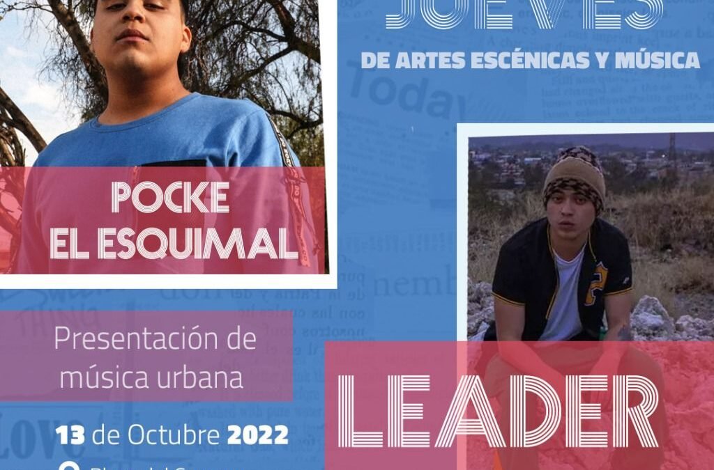 Música urbana e independiente se presenta en el Jueves de Artes y Música de Cultura Municipal