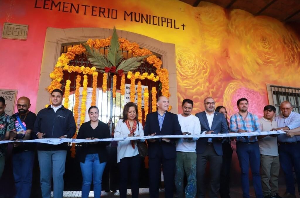 Identidad, cultura y recuperación de espacios públicos, en los 25 nuevos murales del panteón de El Saucito: alcalde Galindo