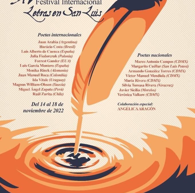 ¡A la vuelta, XV Festival Internacional Letras en San Luis!