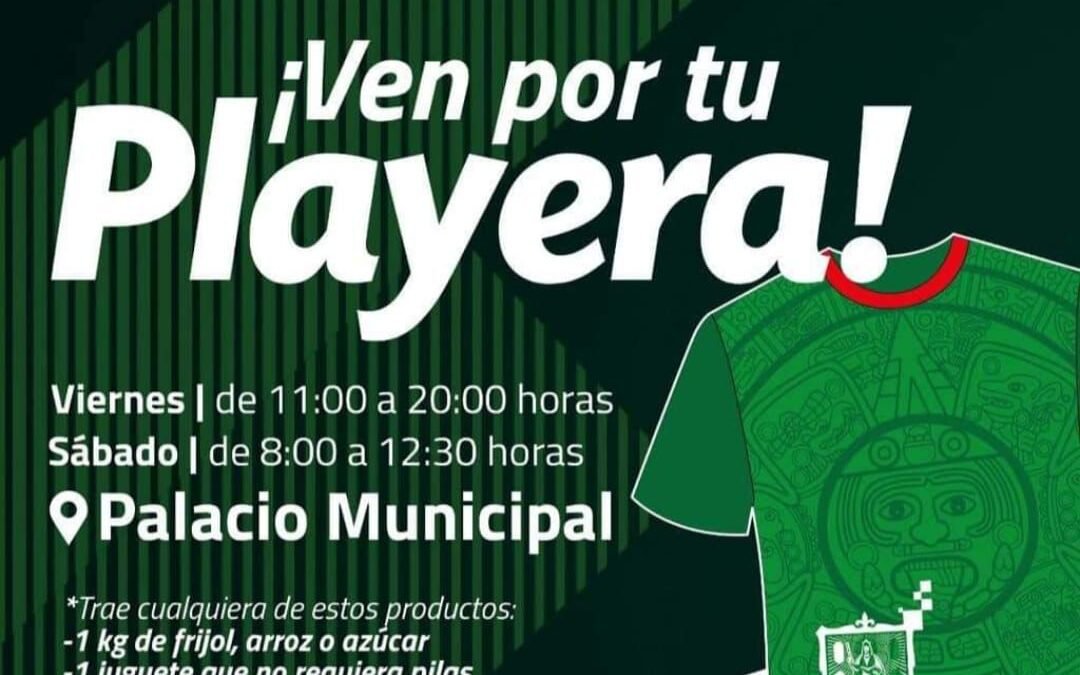 Fiebre mundialista comienza con la entrega de playeras alusivas al tricolor