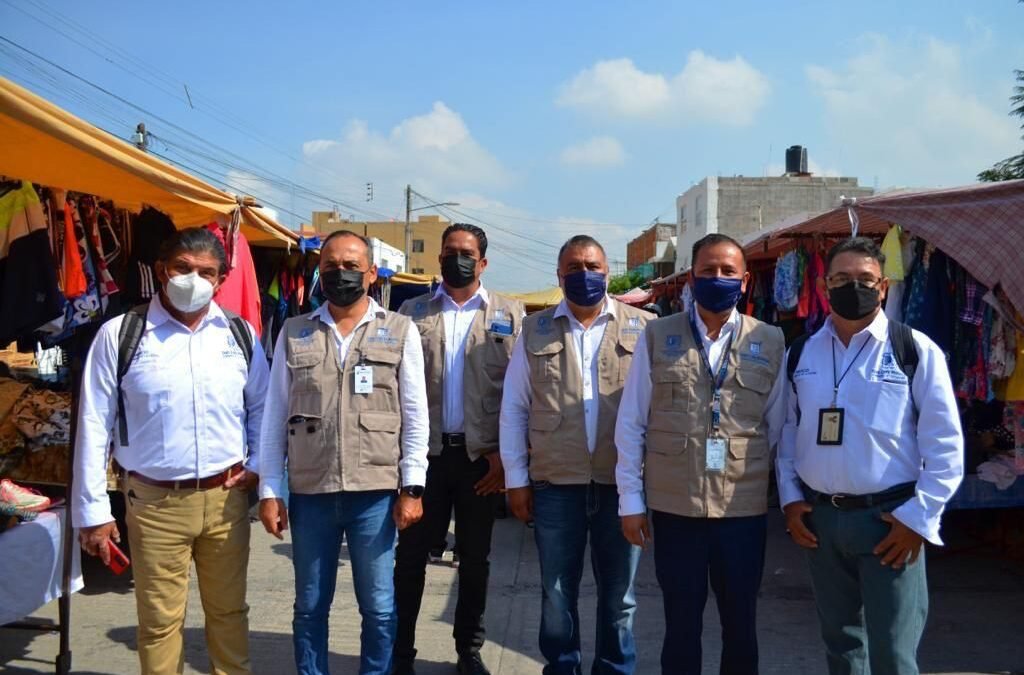 Acciones de supervisión en las rutas de tianguis de San Luis Potosí